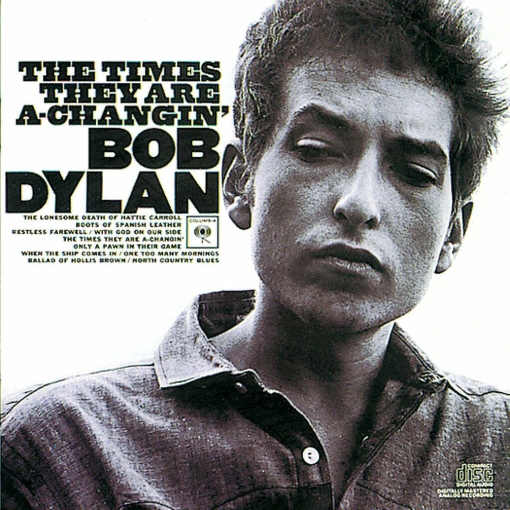 Album cover of Bob Dylan's The Times They Are a Changin'